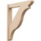 Ekena Millwork 5 1/2-in W x 30-in D x 36-in H Funston Slat Rough Cedar Woodgrain TimberThane Outlooker, Primed Tan OUTUR055X30X36FST24RCPR - alternate 1